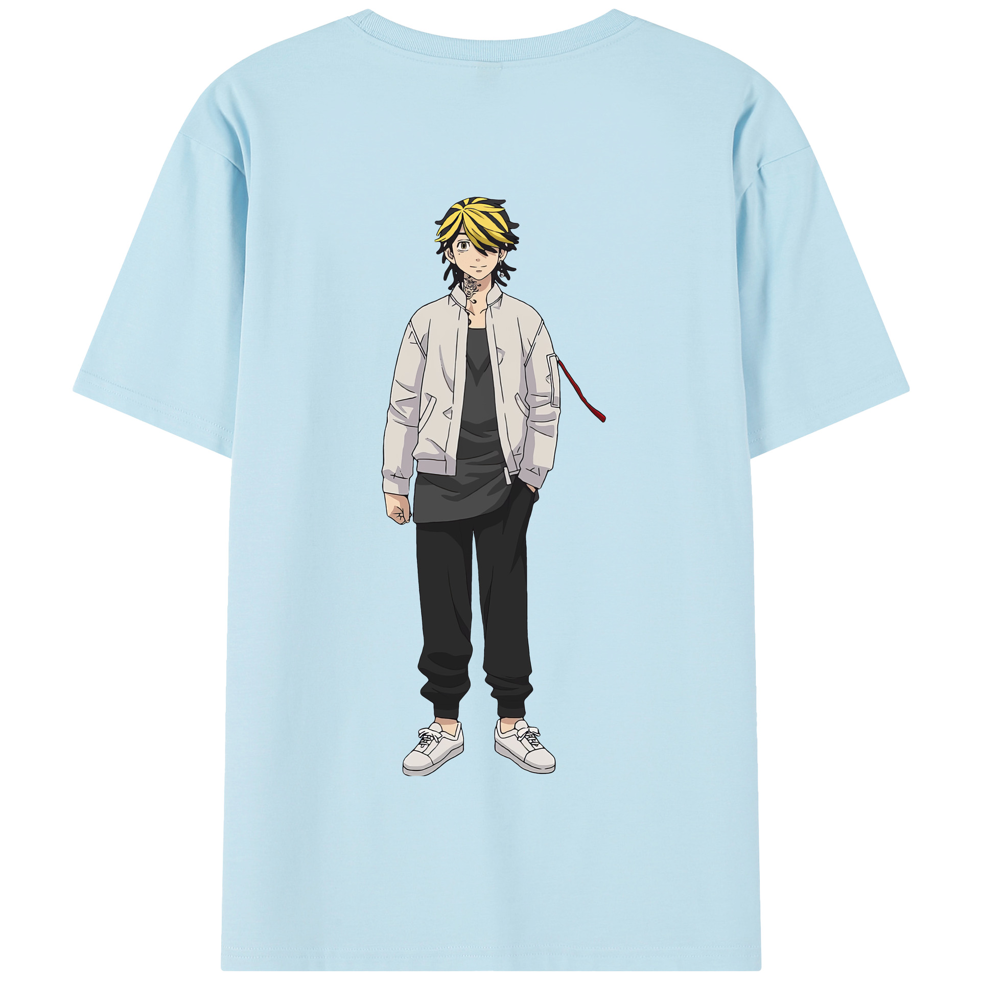 （画像用） 東京リベンジャーズ Tokyo Revengers 綿100％半袖Tシャツ（背面プリント）